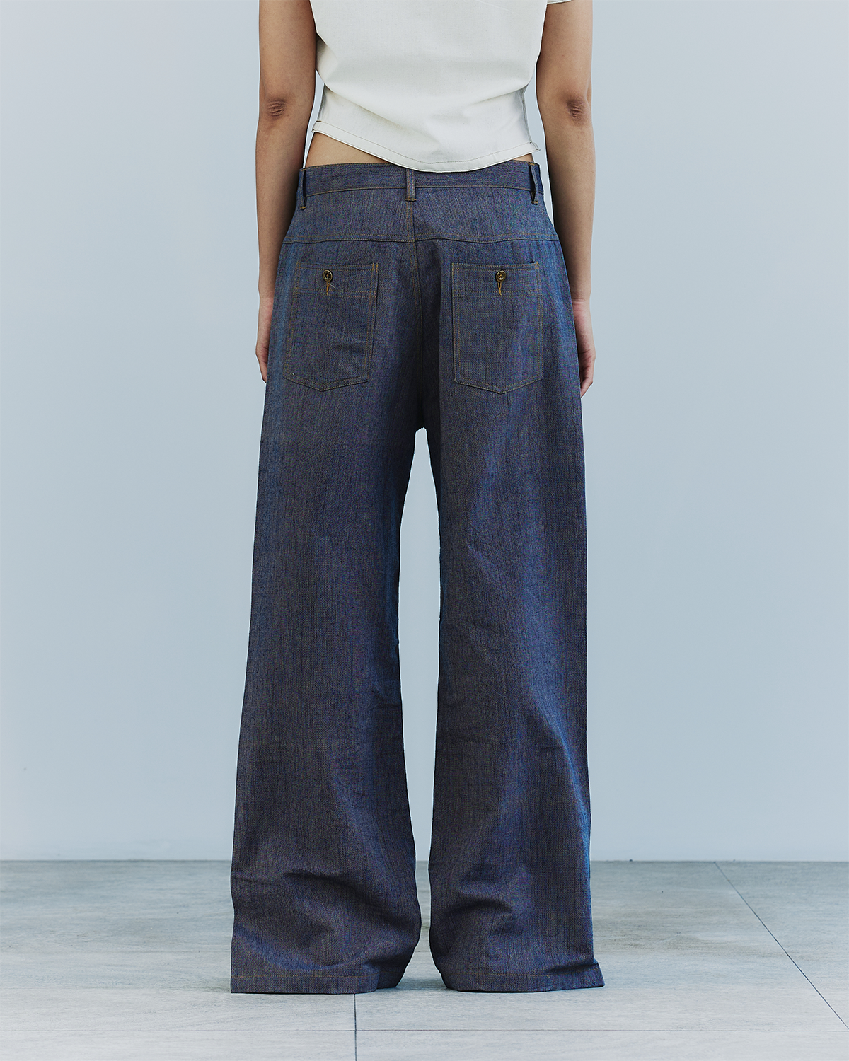 INDIGO SPLIT JEANS