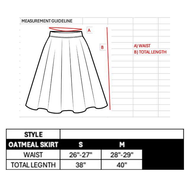 OATMEAL SKIRT