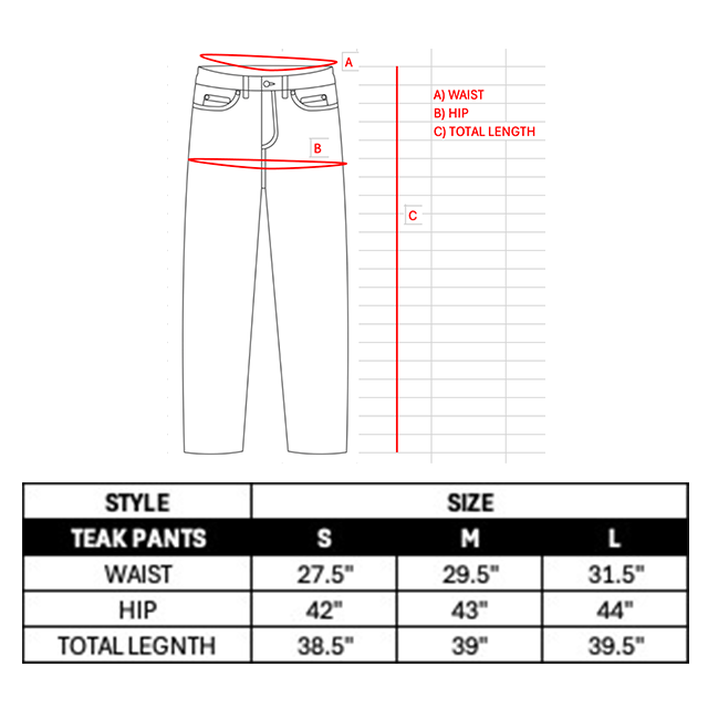 TEAK PANTS